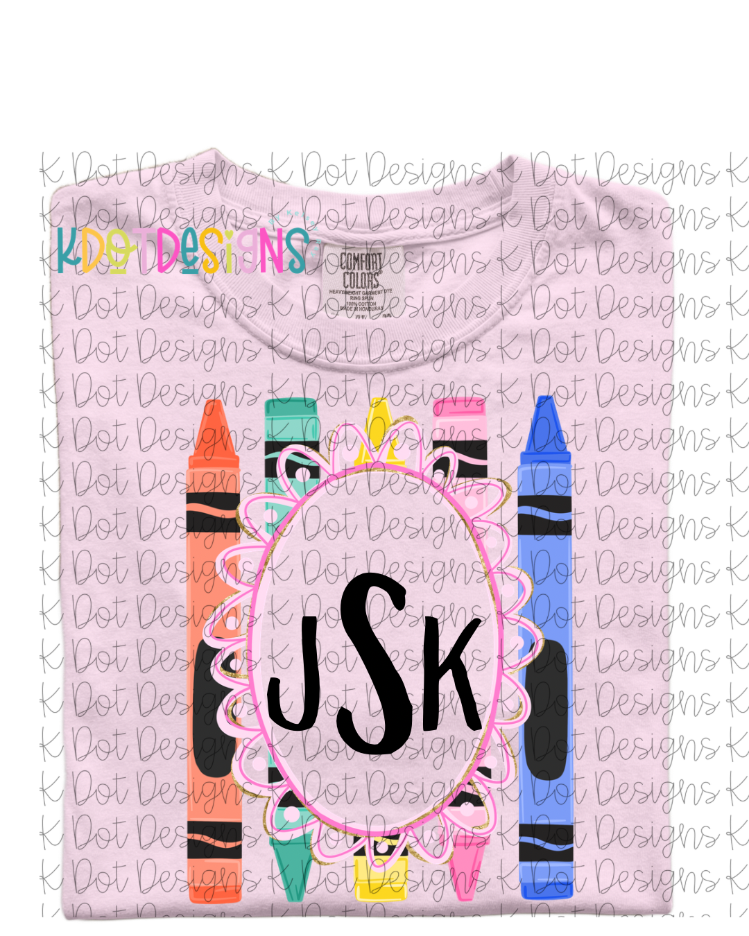 Customized Crayon T-Shirt