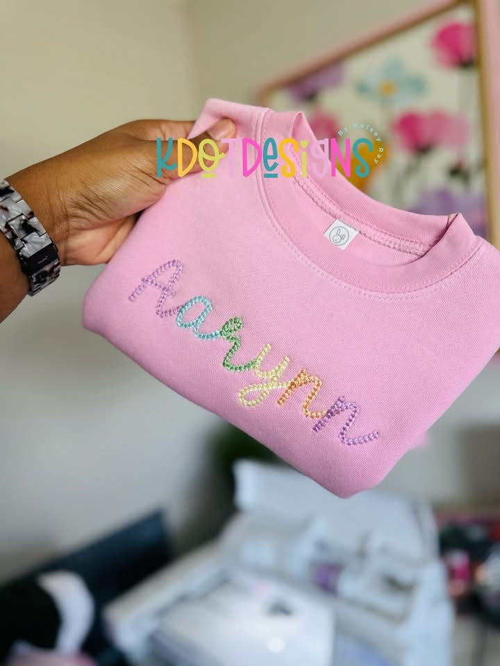 Custom Kids Name Sweatshirt