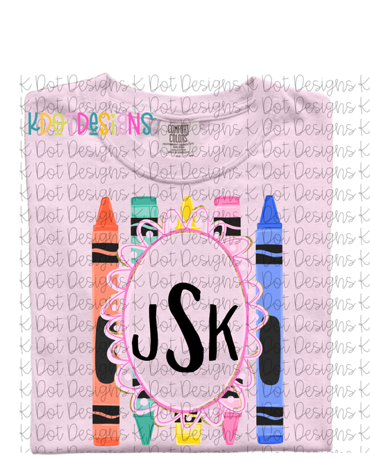 Customized Crayon T-Shirt