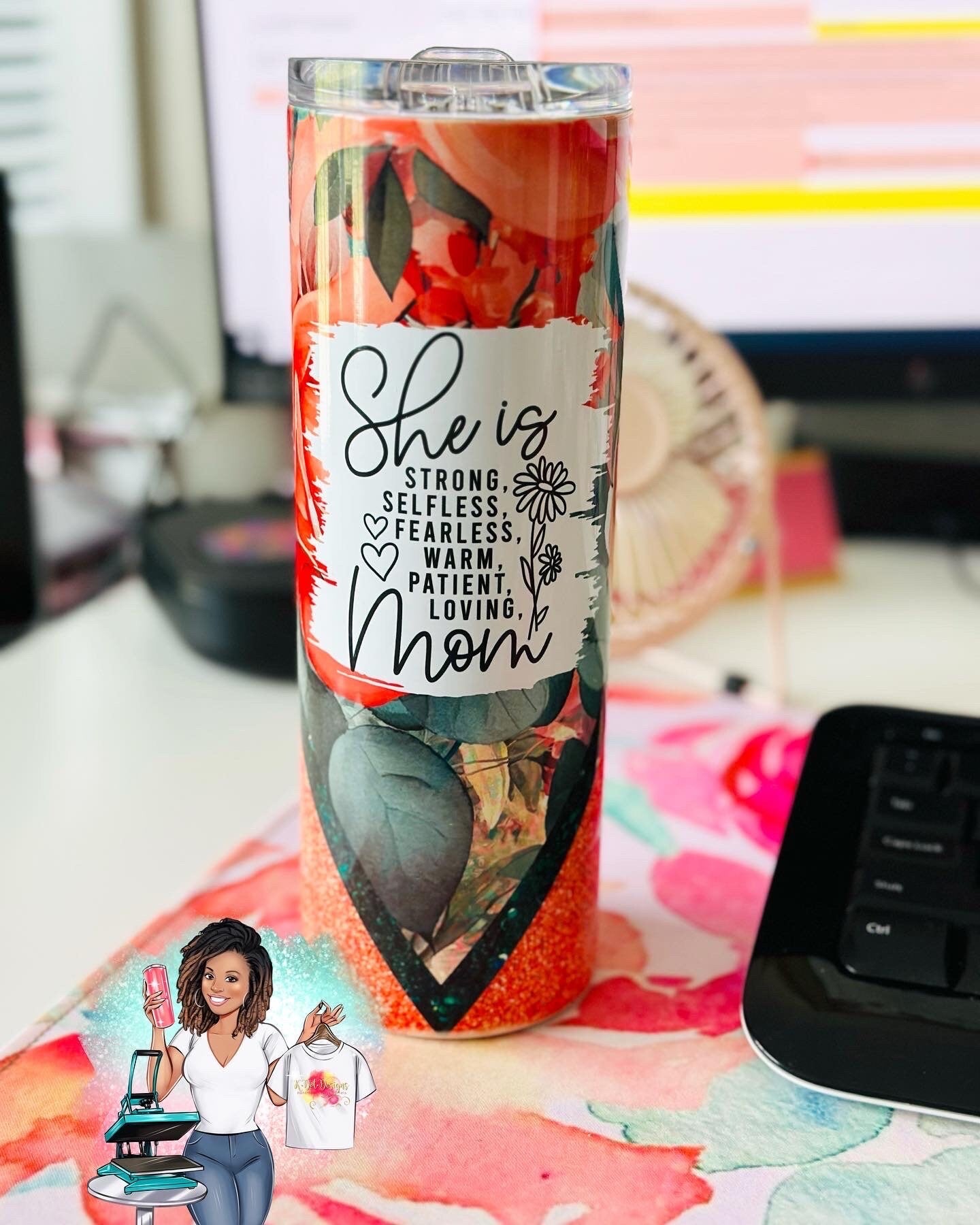 Personalized Tumbler with Lid and Straw | Mothers Day Gift | Fast Shipping Tumblers | Mother’s Day Tumbler | SAME DAY SHIPPING before 2pm
