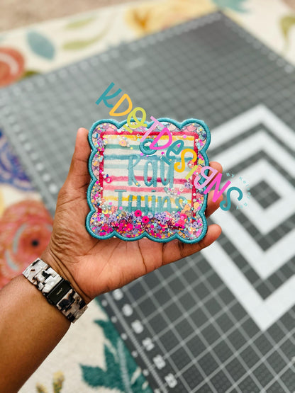 Custom Embroidered Bag Tag | Personalized Bag Tag | Fabric Bag Tag | Embroidered Name Tag | Luggage Tag