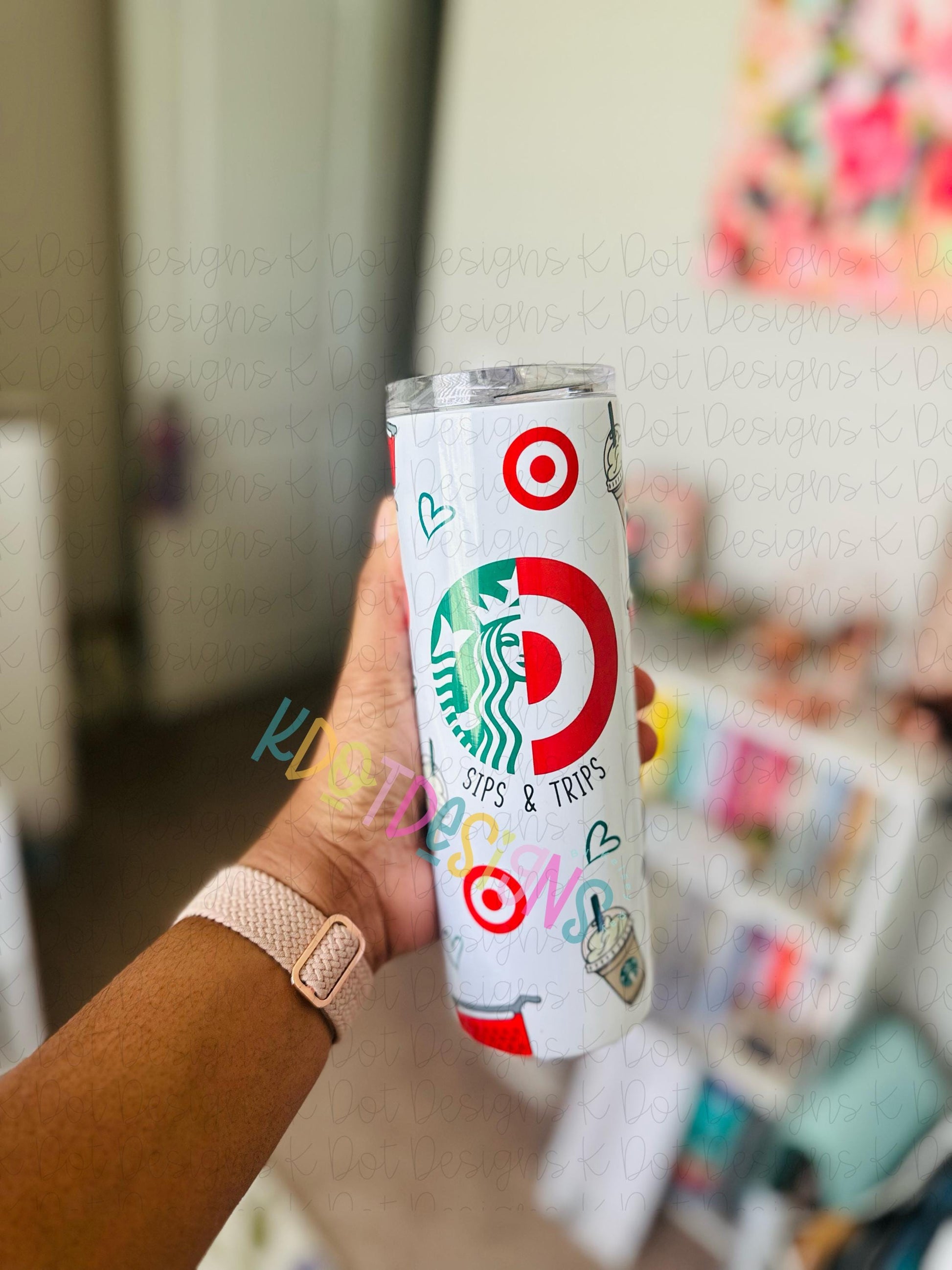Sips and Trips Tumbler – 20oz Stainless Steel | Target + Starbucks Inspired