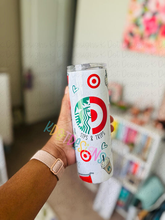 Sips and Trips Tumbler – 20oz Stainless Steel | Target + Starbucks Inspired
