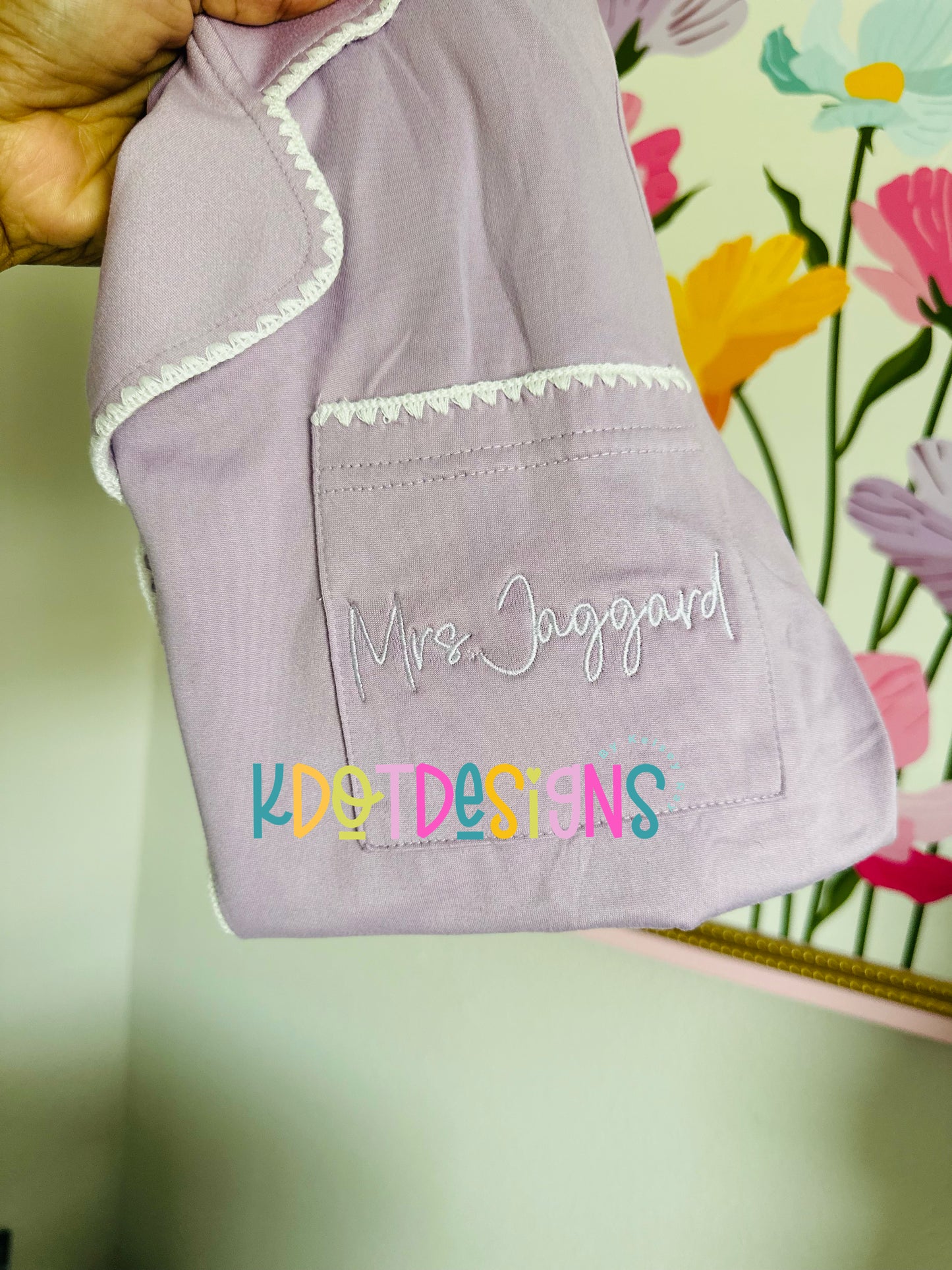 Embroidered Pajamas Set